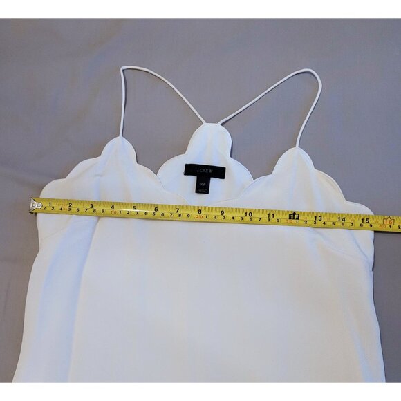 NWOT J. Crew Silk Carrie Camisole in White (P00) - Picture 9 of 13